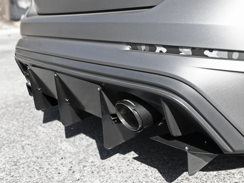 aFe Takeda 3in 304 SS Axle-Back Exhaust System w/ Carbon Fiber Tips 16-18 Ford Focus RS I4-2.3L (t)
