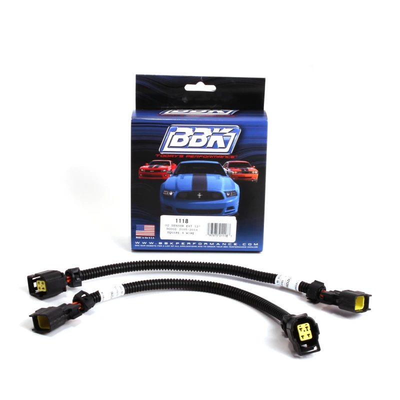 BBK 05-20 Dodge 4-Pin-Quadrat-Style-O2-Sensor-Kabelbaum-Verlängerung 12 (Paar)