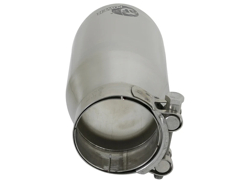 aFe MACH Force-Xp Universeller 304 SS Einzelwand-Schraubenauspuff-Endstück - Poliert