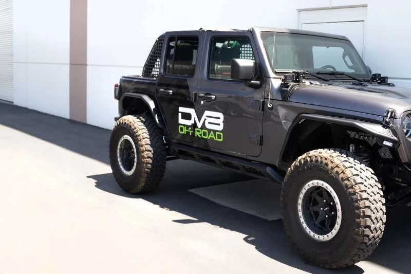 DV8 Offroad FS-15 Series Rock Sliders für 2018–2025 Jeep Wrangler JL 4-Türer
