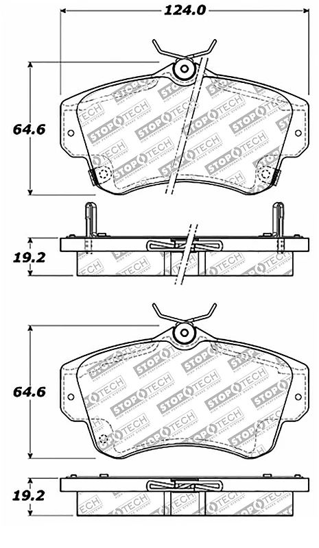 StopTech Street Select Brake Pads - Front