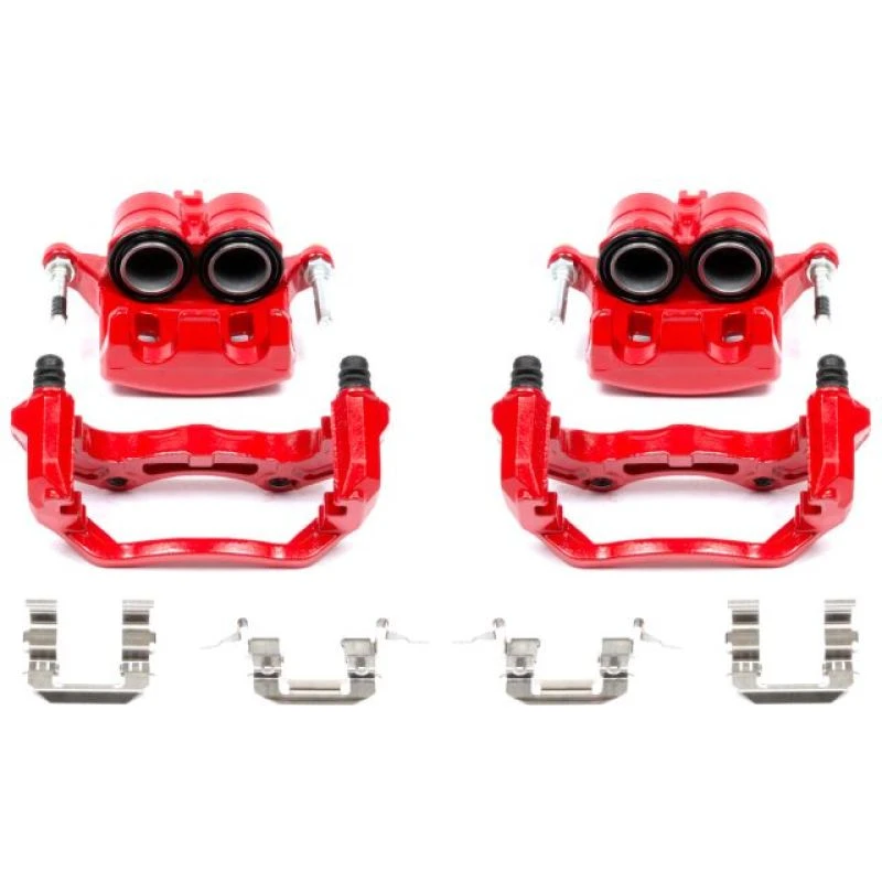 Power Stop 05-07 Infiniti G35 Front Red Calipers w/Brackets - Pair