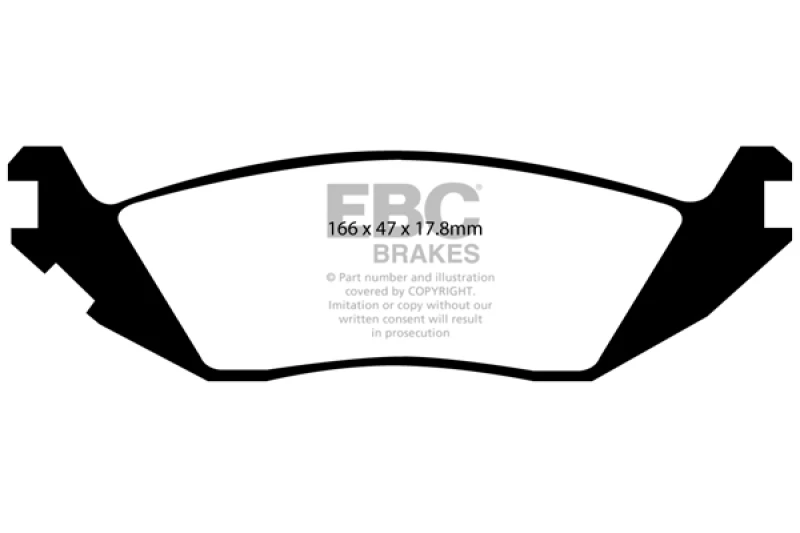 ebc_UD898-679320bfe6466 EBC 06-09 Chrysler Aspen 4.7 Greenstuff Rear Brake Pads