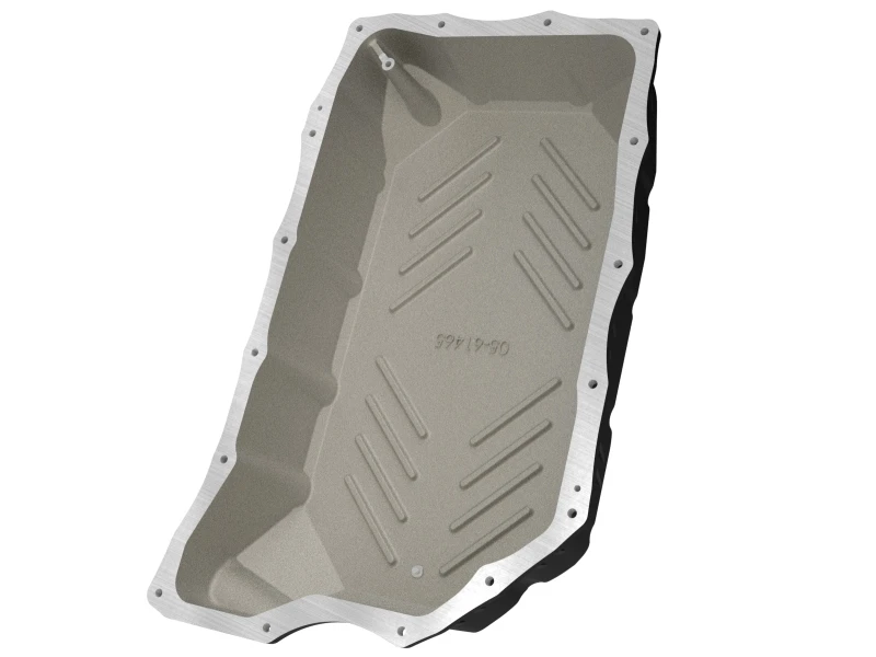 aFe 20-25 GM Diesel V8-6.6L L5P Transmission Pan w/ Machined Fins - Black