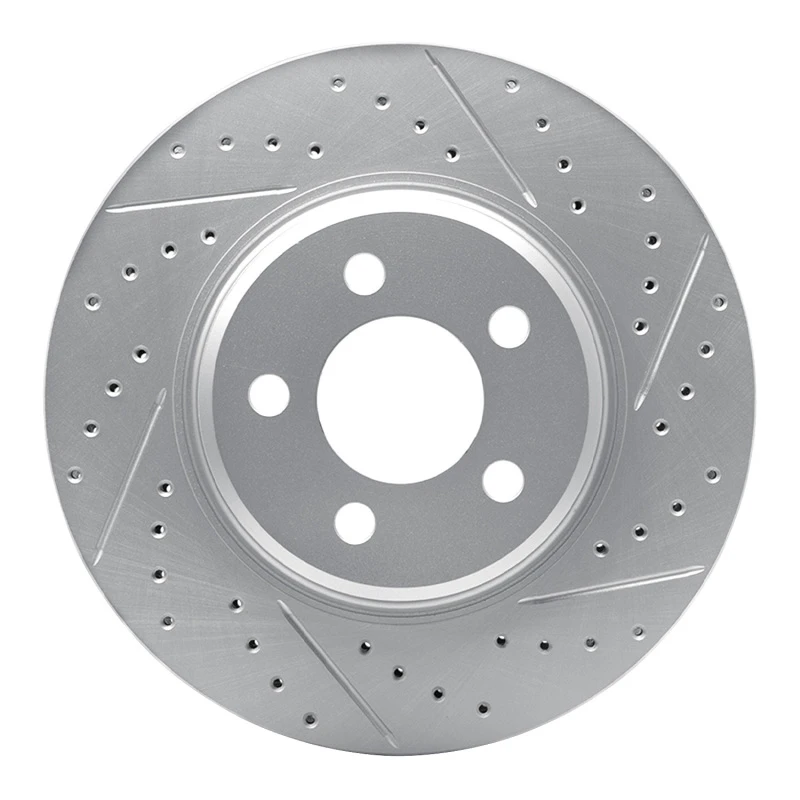 DFC 15-20 Ford Ssv Plug-In Hybrid Front Right Drilled & Slotted Geoperformance Rotor