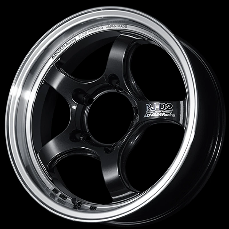 Advan RG-D2 16x6.5 / +38 Offset / 4x100 / 63mm Bore / Machining and Black Gunmetallic