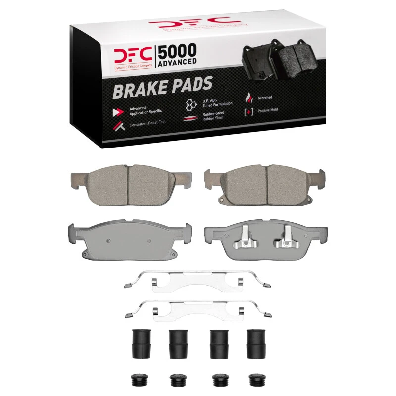 DFC 15-25 Ford Edge Front 5000 Advanced Ceramic Brake Pads and Hardware Kit
