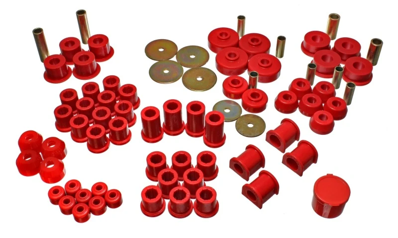 Energy Suspension 79-85 Toyota 4WD Pickup (außer T-100 & Tundra)  Rote Hyper-Flex-Master-Bushing-Set