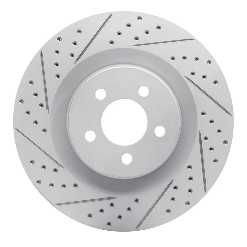 DFC 05-23 Chrysler 300 Front Left Drilled & Slotted Geoperformance Rotor