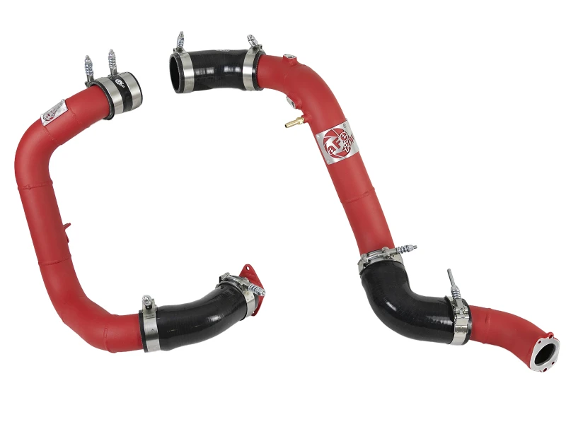 aFe Bladerunner 2,25 Zoll & 2,5 Zoll Intercooler-Rohre Heiß & Kalt 16-18 Honda Civic I4-1,5L (t) - Rot