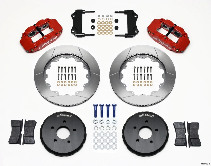 Wilwood Narrow Superlite 6R Vorderer Hat-Kit 14,00 Zoll Rot Nissan 350Z/Fiti G35
