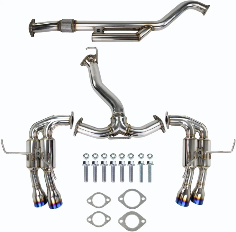 Invidia Gemini Single Layer Quad Titanium Tip Cat-Back Exhaust