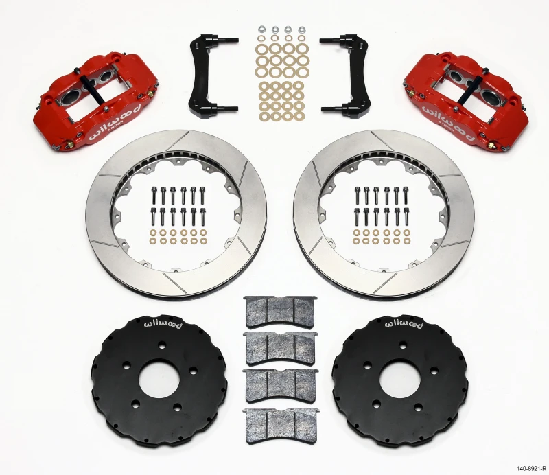 Wilwood Narrow Superlite 6R Vordere Hut Kit 13,06 Zoll Rot 2005-aufwärts Corvette C6