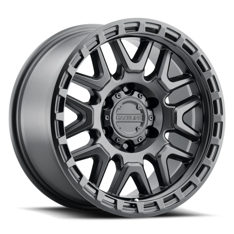 Raceline 953B Krank 16x8in / 5x114.3 BP / 0mm Offset / 72.62mm Bore - Satin Black Wheel