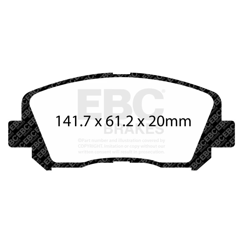 EBC 15-17 Chrysler3.6L Extra Duty Front Brake Pads