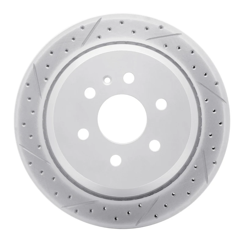 DFC 15-20 Chevrolet Colorado Rear Left Drilled & Slotted Geoperformance Rotor
