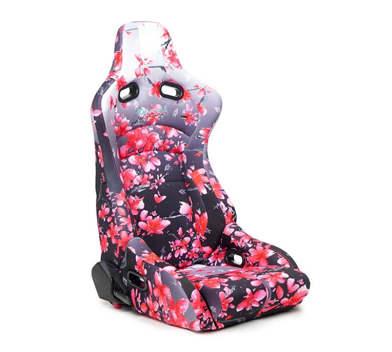 NRG Prisma Lab Reclinable Bucket Racing Seat - Paar (Sakura Print)