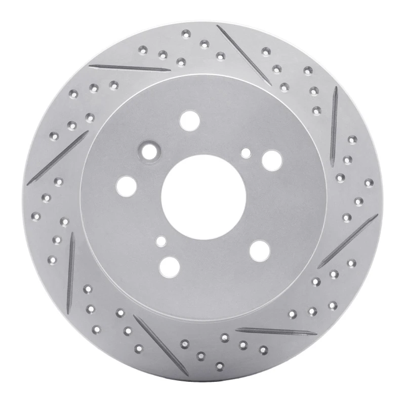DFC 07-12 Lexus Es350 Rear Right Drilled & Slotted Geoperformance Rotor