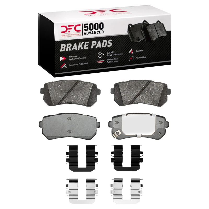 DFC 06-19 Dodge Attitude (Mexico) Rear 5000 Advanced Ceramic Brake Pads and Hardware Kit