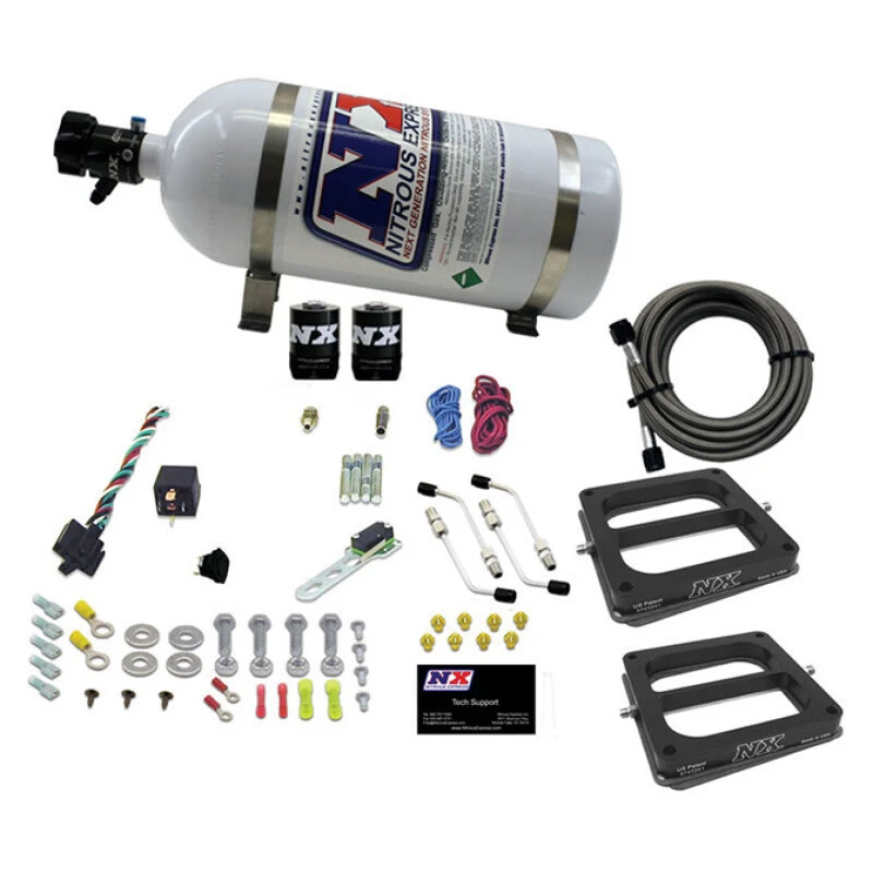 Nitrous Express Dual Dom/Alc Nitrous Kit (100-500HP) w/Composite Bottle