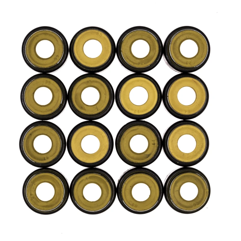 Cometic.265in x.500in x.555in x.645in Metal Jacket Valve Stem Seal - Yellow - 16 Pack