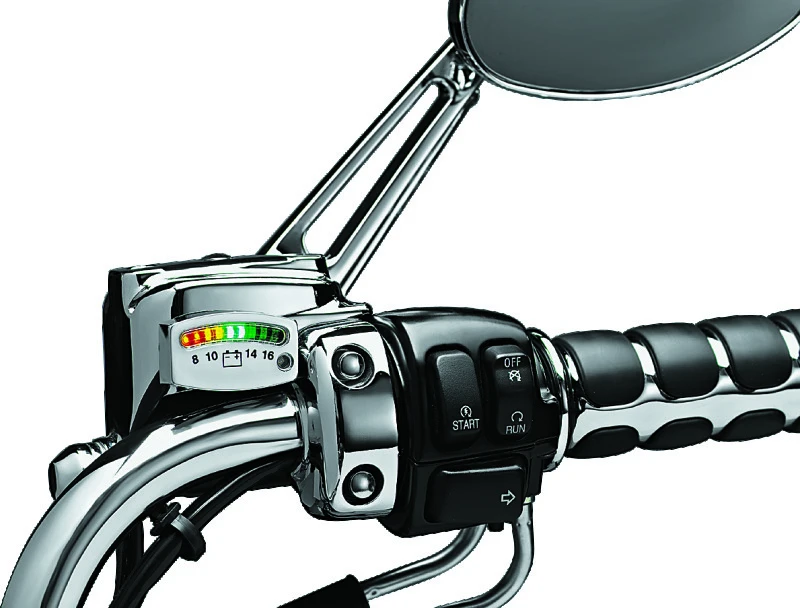 Kuryakyn LED Batterieanzeige Universal Chrom
