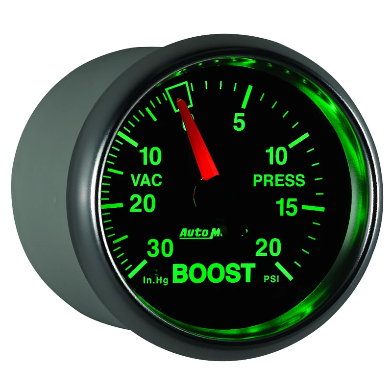Autometer GS 52mm 30 in Hg/20 psi Mechanical Vacuum/Boost Gauge