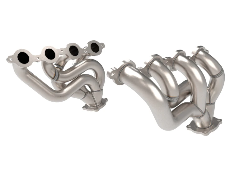 aFe Twisted 1-3/4in 304SS Shorty Header 16-21 Chevy Camaro SS 6.2L V8 (Übersetzt: aFe Gedrehtes 1-3/4-Zoll-304-Edelstahl-Shorty-Header 16-21 Chevy Camaro SS 6.2L V8)