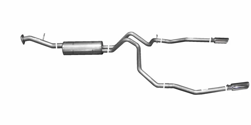 Gibson 00-01 Chevrolet Tahoe Basis 4.8L 2.25in Cat-Back Dual Split Auspuff - Edelstahl