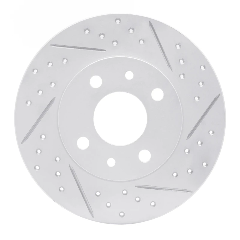 DFC 09-19 Fiat 500 (USA/Canada) Rear Right Drilled & Slotted Geoperformance Rotor