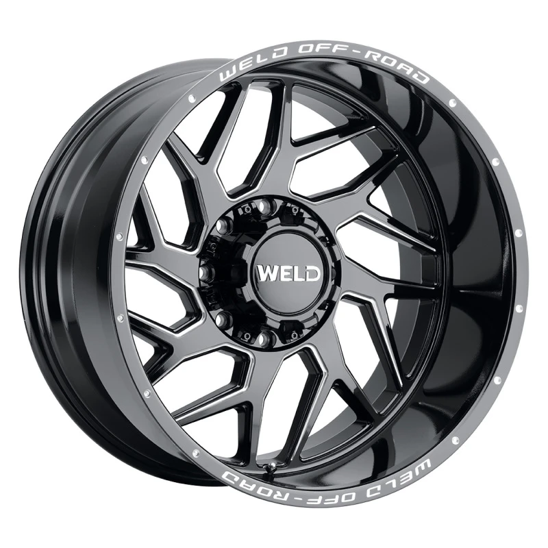 Weld Off-Road W117 22x12 Fulcrum 8x170 ET-44 BS4,75 Glänzend Schwarz MIL 125,1