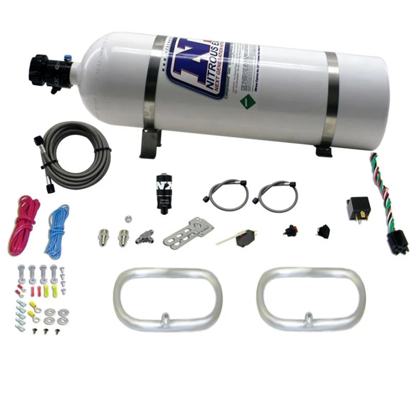 Nitrous Express Dual Ntercooler Ring-System (2 - 6 x 6 Ringe) mit 15lb Flasche