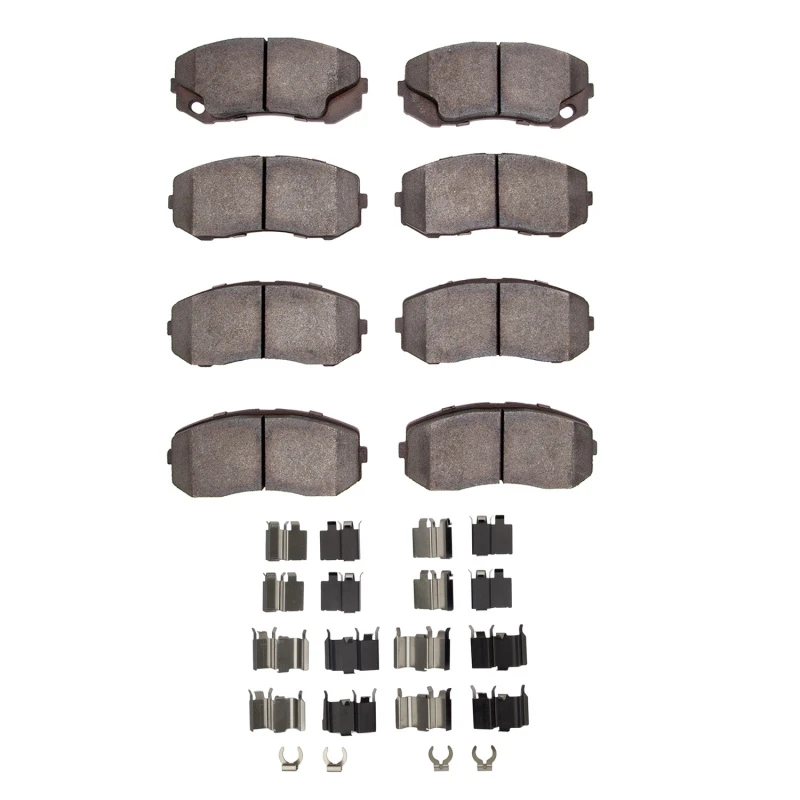 DFC 05-11 Freightliner FL360 (Mexico) Rear/Front 4000 HybriDynamic Brake Pads and Hardware Kit