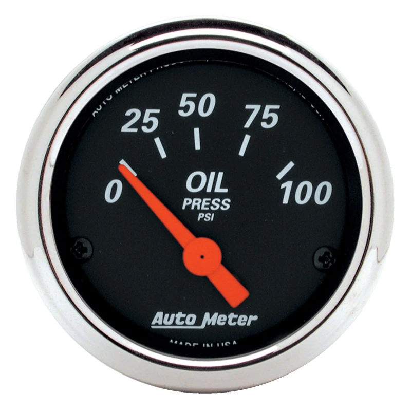 Autometer Designer Black 70-74 E-Body/Cuda/Challenger Armaturenbrett-Kit 6-teilig Tach/ km/h/ Kraftstoff/ Öl/ WTMP/ Volt