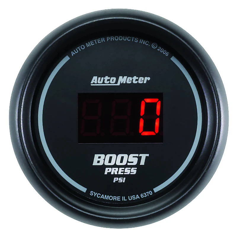 Autometer SportComp 52mm Digital 0-60 PSI Boost Gauge