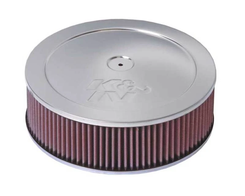 K&N Custom Rundfilter 5-1/8 Zoll FLG / 11 Zoll Dia / 4-3/4 Zoll H mit Belüftung