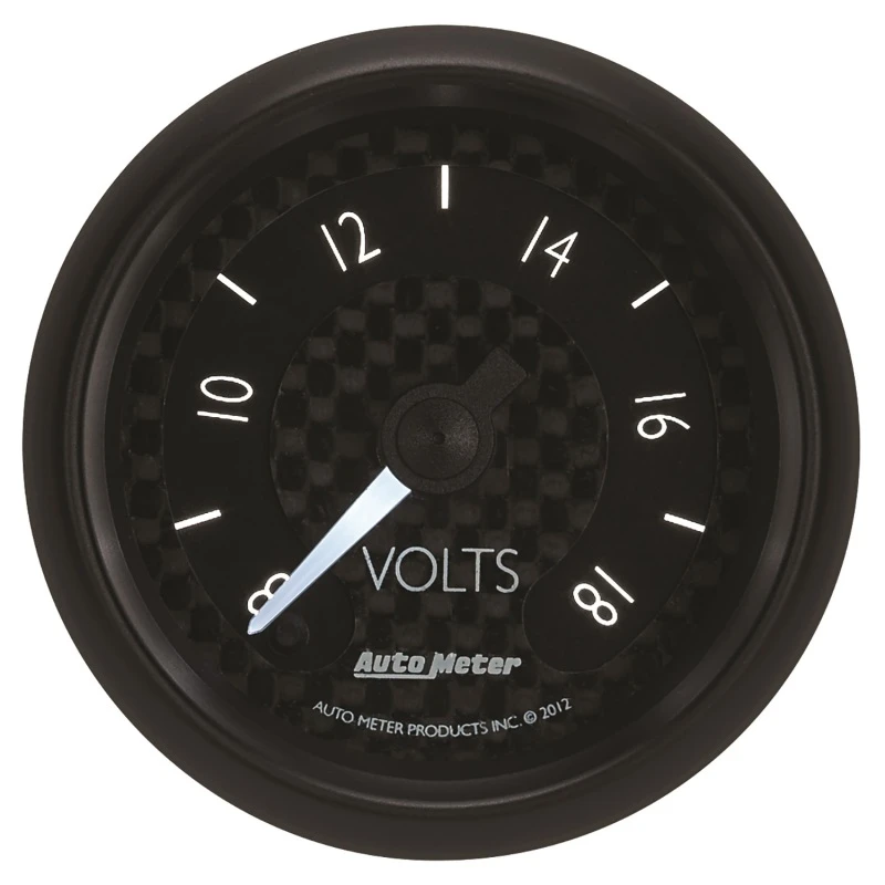 Autometer GT-Serie 52mm Voll-Sweep-Elektronik 8-18 Volt Voltmeter