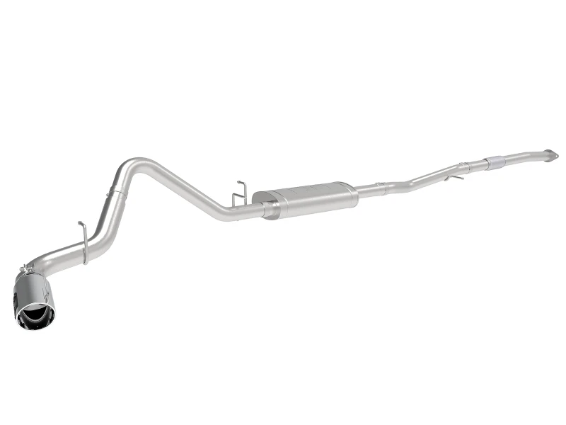 aFe Apollo GT Serie 19-20 GM 1500 2.7L (t) 409 SS CB Auspuffsystem mit polierter Spitze