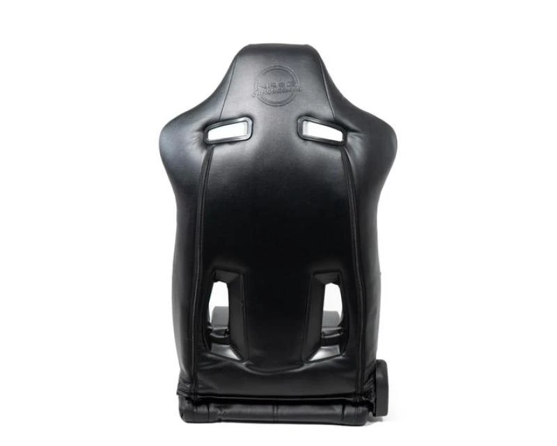 NRG Reclinable Sport Seats (Pair) The Arrow Black Vinyl w/ Pressed NRG Logo w/ Black Stitch
