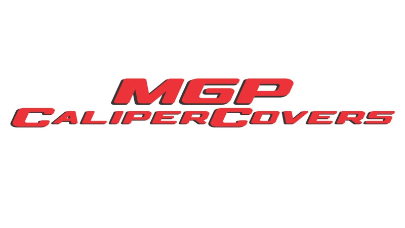 MGP 4 Bremboverschlüsse Graviert Vorne & Hinten 22-23 Jeep Wagoneer MOPAR Rote Oberfläche Silber Ch (19in+ Wh)
