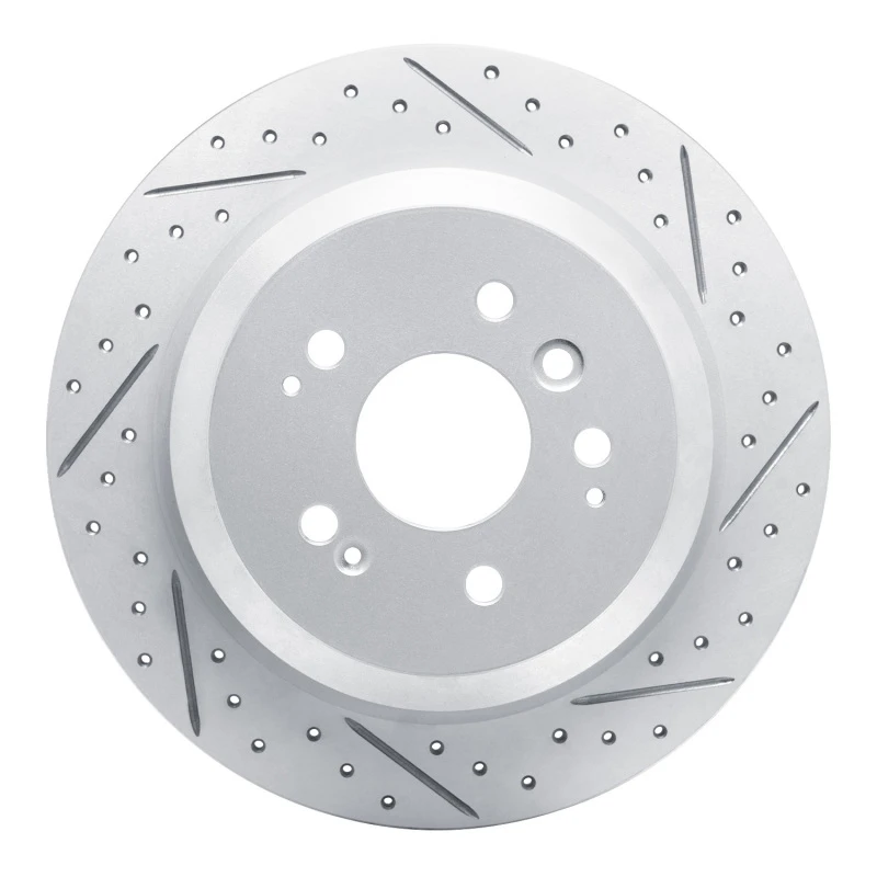 DFC 16-26 Honda Pilot Rear Right Drilled & Slotted Geoperformance Rotor