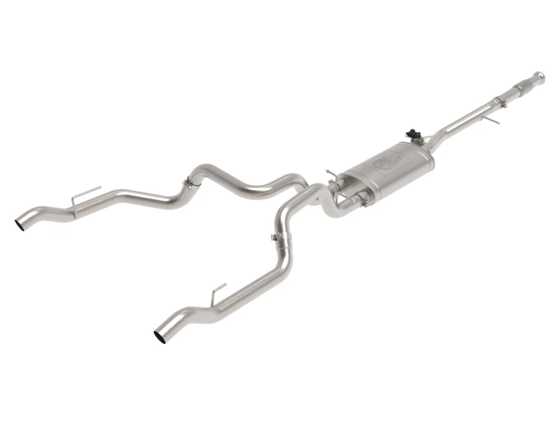 aFe Gemini XV 3-Zoll-304-Edelstahl-Cat-Back-Auspuff mit Cutout 19-21 GM Silverado/Sierra 1500 V8