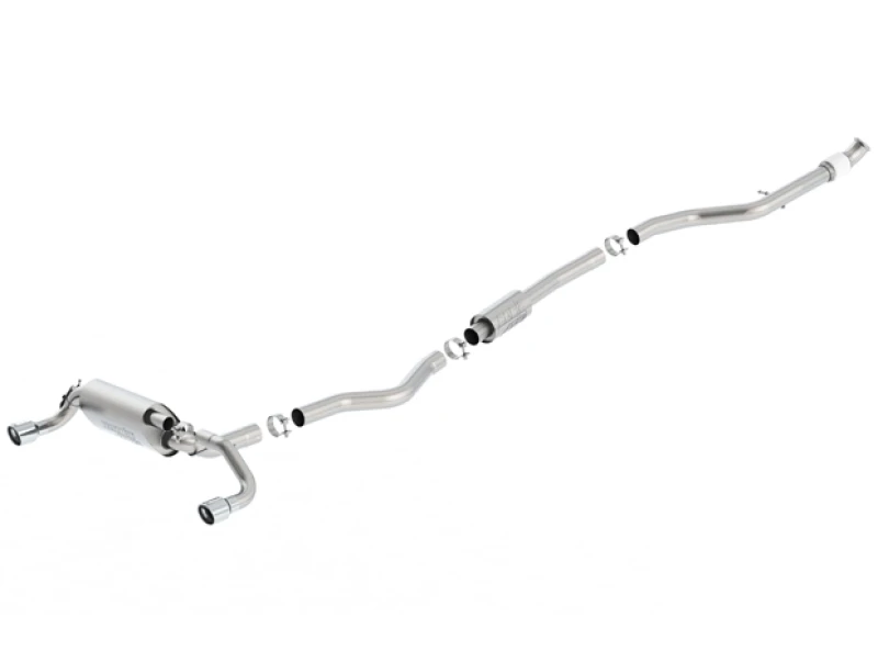 Borla 13-16 BMW 335i / 435i Atak Kat-Endstück SS 3,0 Zoll, 2,25 Zoll 3,5 Zoll Spitze Einfach Gerollt