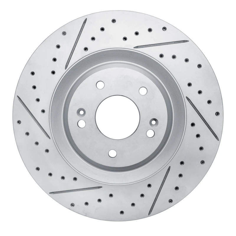DFC 19-22 Hyundai Veloster N Front Left Drilled & Slotted Geoperformance Rotor