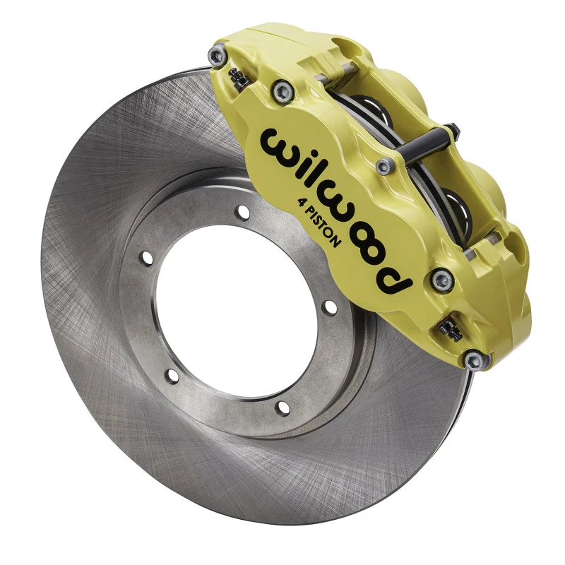 Wilwood 69-83 Porsche 911 Vorderes Superlite-Bremse-Kit 3,5 Zoll MT Plain Face - Gelb