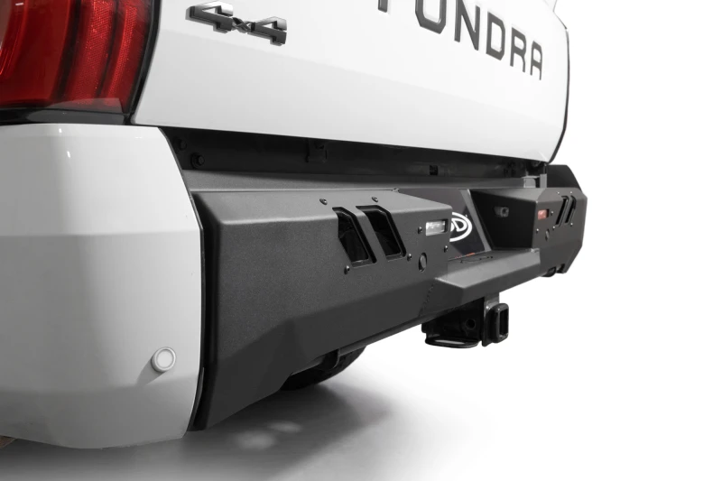 ADD Black Label Rear Bumper für 2022+ Toyota Tundra – Hammer Black mit Satin Black Panels