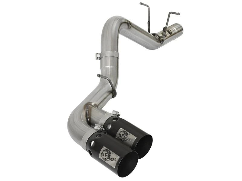 afe_49-44089-B-6792d15b583a0 aFe Victory Series 4 Zoll 409-SS DPF-Back Auspuff mit Dual Black Tips 2017 GM Duramax V8-6.6L(td) L5P