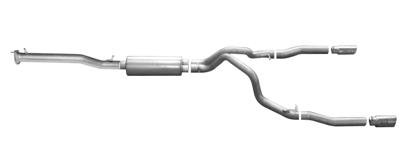 Gibson 11-19 Chevrolet Silverado 2500 HD LT 6.0L 3.5in/3in Kat-Back-Doppel-Endschalldämpfer - Aluminisiert
