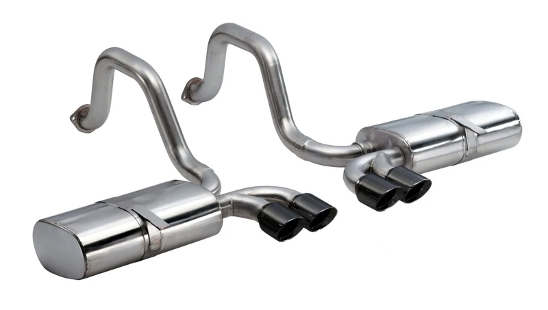 Corsa 1997-2004 Chevrolet Corvette C5 Z06 5.7L V8 schwarzes Sport-Achsen-Endschalldämpfer-System