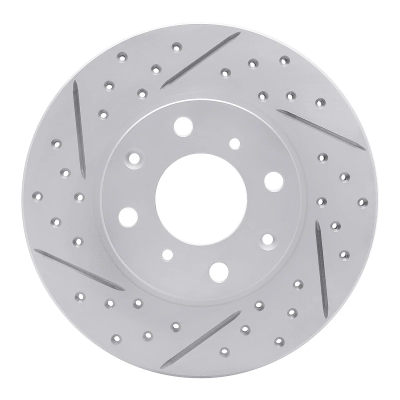 DFC 86-91 Acura Integra Front Left Drilled & Slotted Geoperformance Rotor